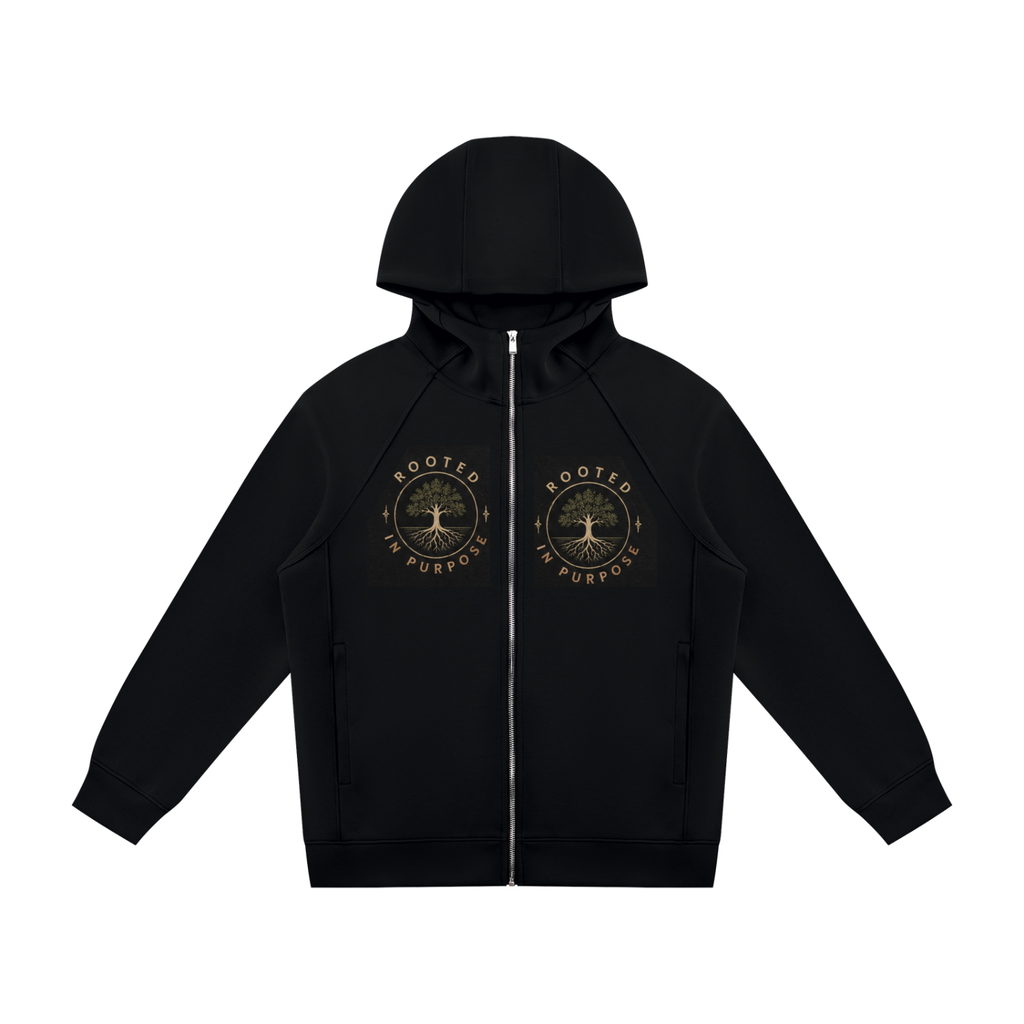 Unisex Raglan Full Zip Hoodie
